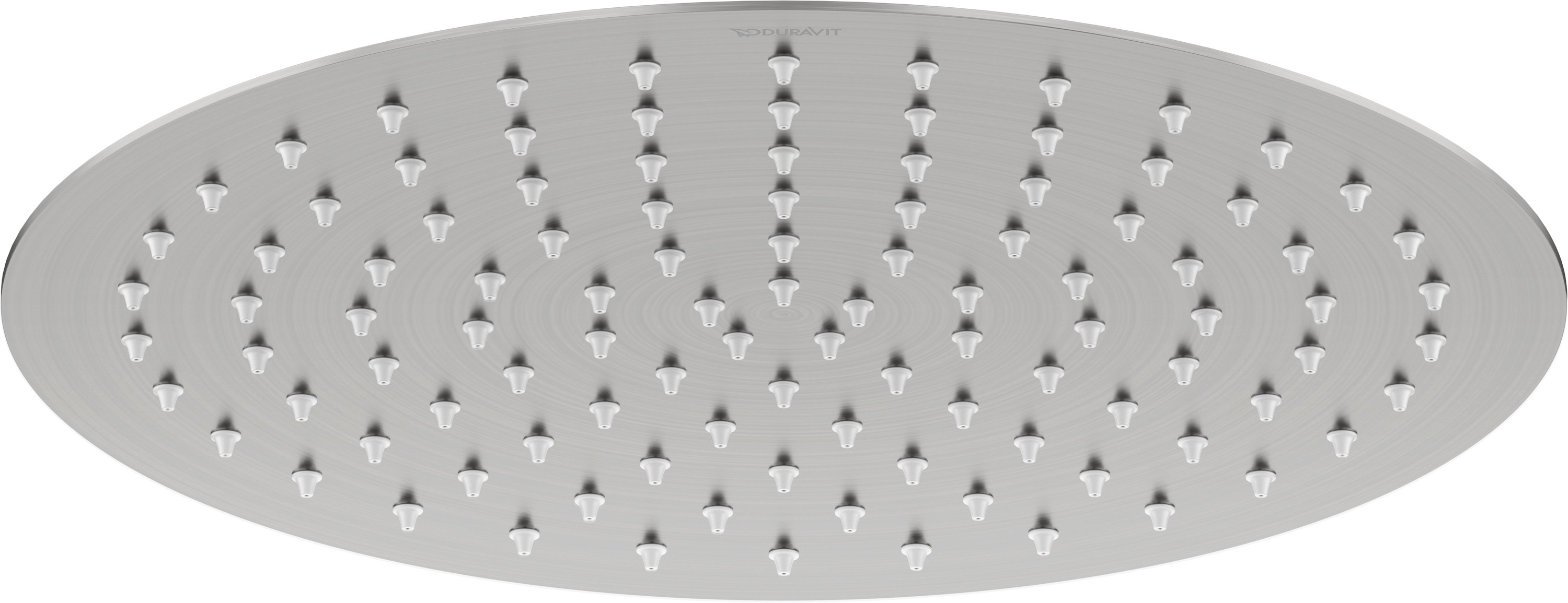 Duravit douche à effet de pluie 30x30 cm ronde acier UV0660020070