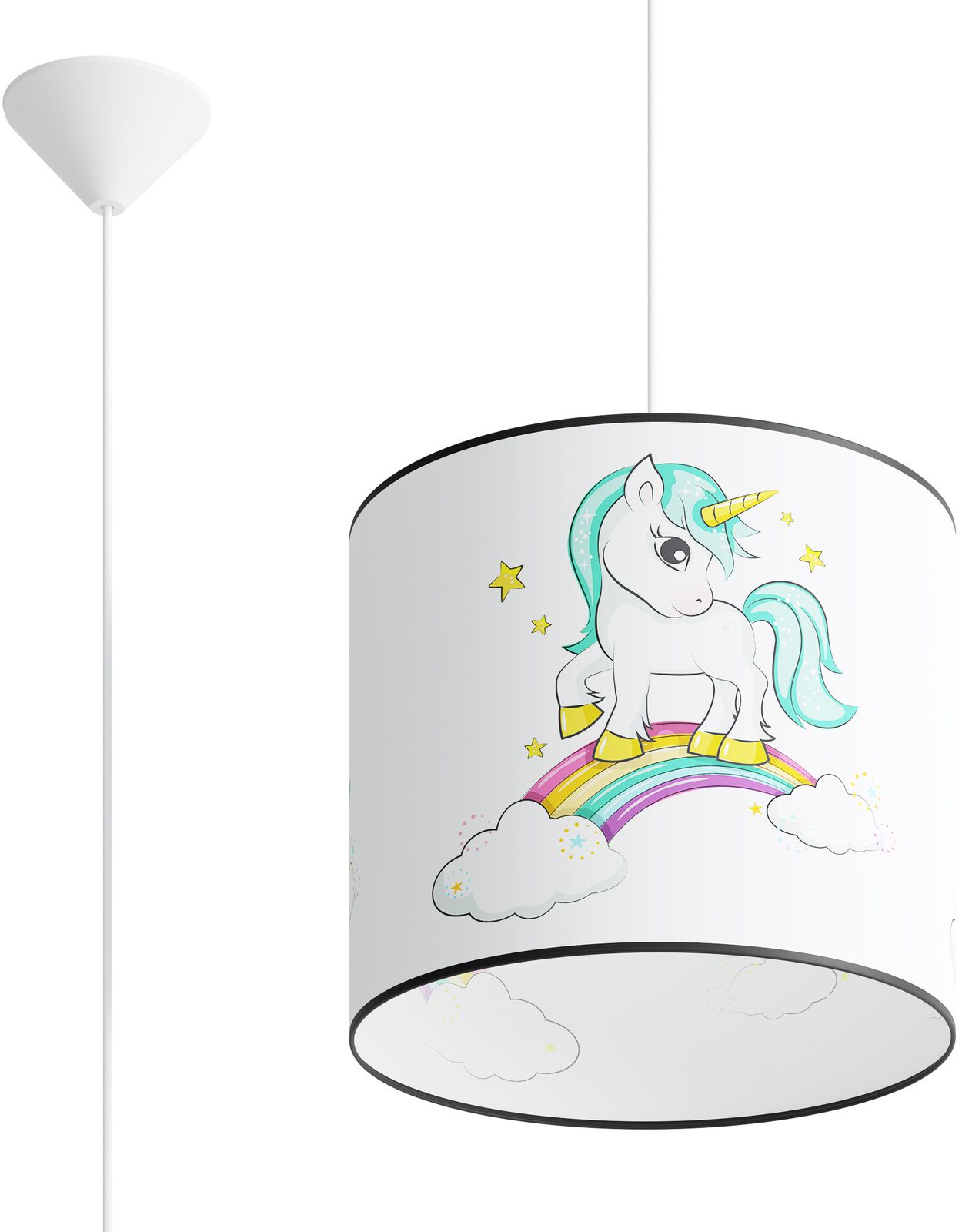 Sollux Lighting Jednorożec lampe suspendue 1x15 W multicolore SL.1413