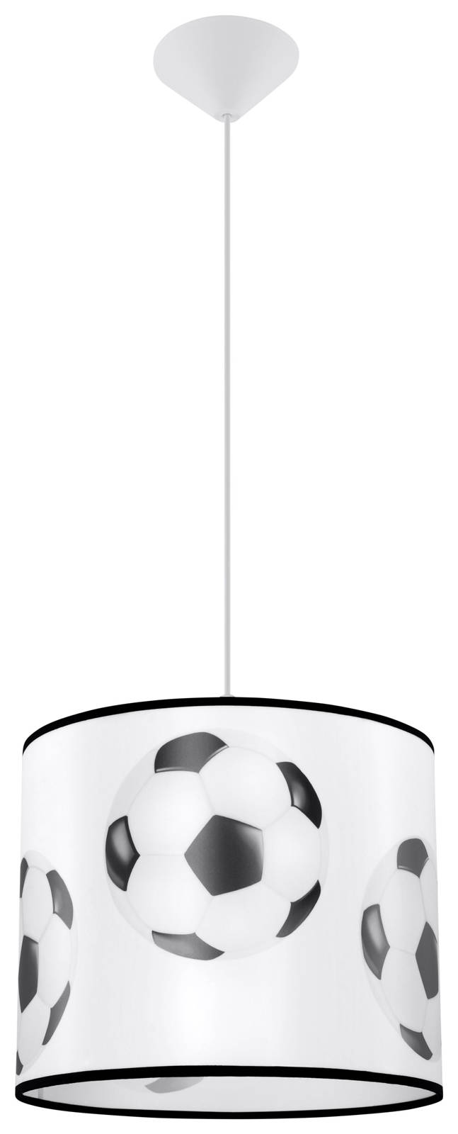 Sollux Lighting Piłka lampe suspendue 1x15 W blanc-noir SL.1424