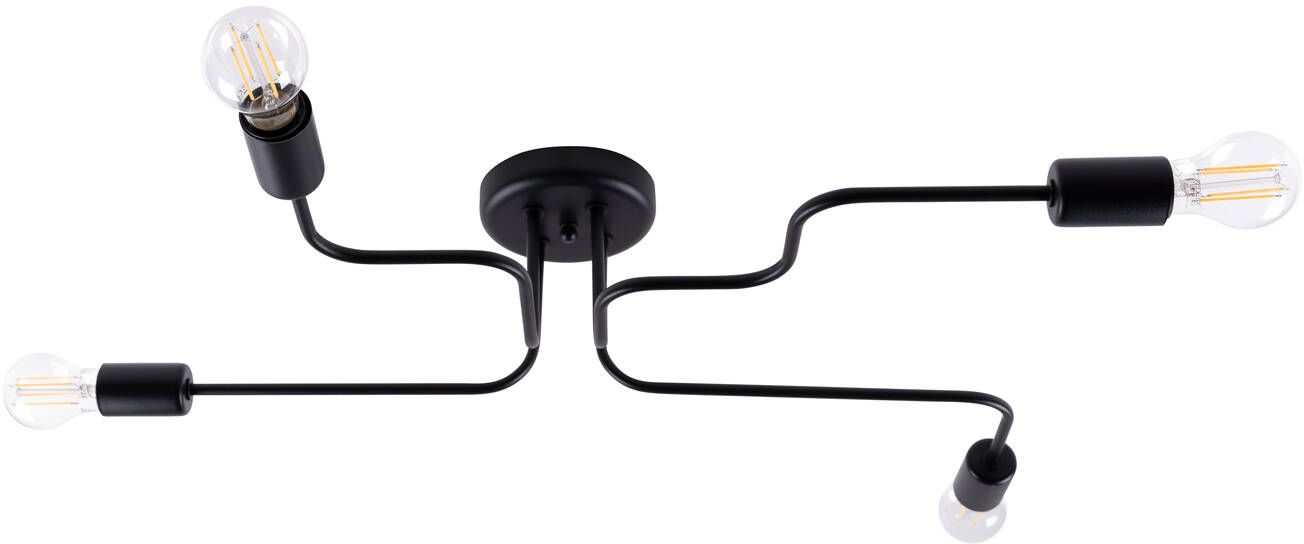 Sollux Lighting Vector plafonnier 4x15 W noir SL.1446