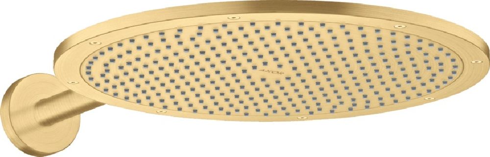 Axor ShowerSolutions douche à effet de pluie avec bras 35x35 cm ronde doré 26034250