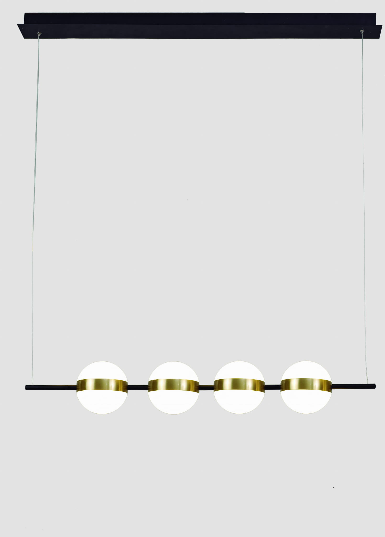 Mantra Cuba lampe suspendue 1x32 W blanc-noir-doré 7161