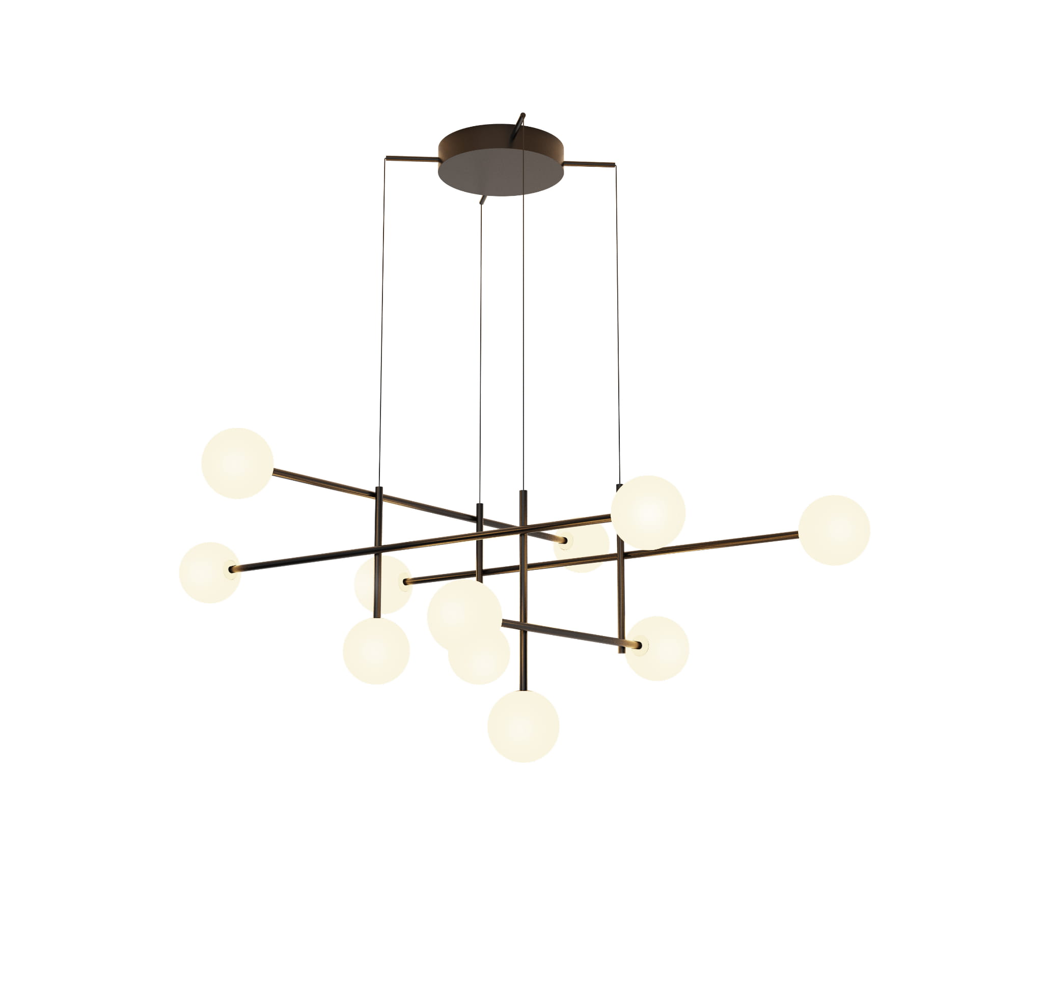 Mantra Cellar lampe suspendue x5 W blanc-noir 7630