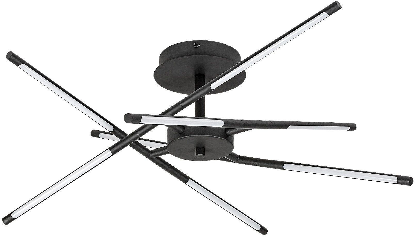 Rabalux Henli plafonnier x30 W blanc-noir 71056