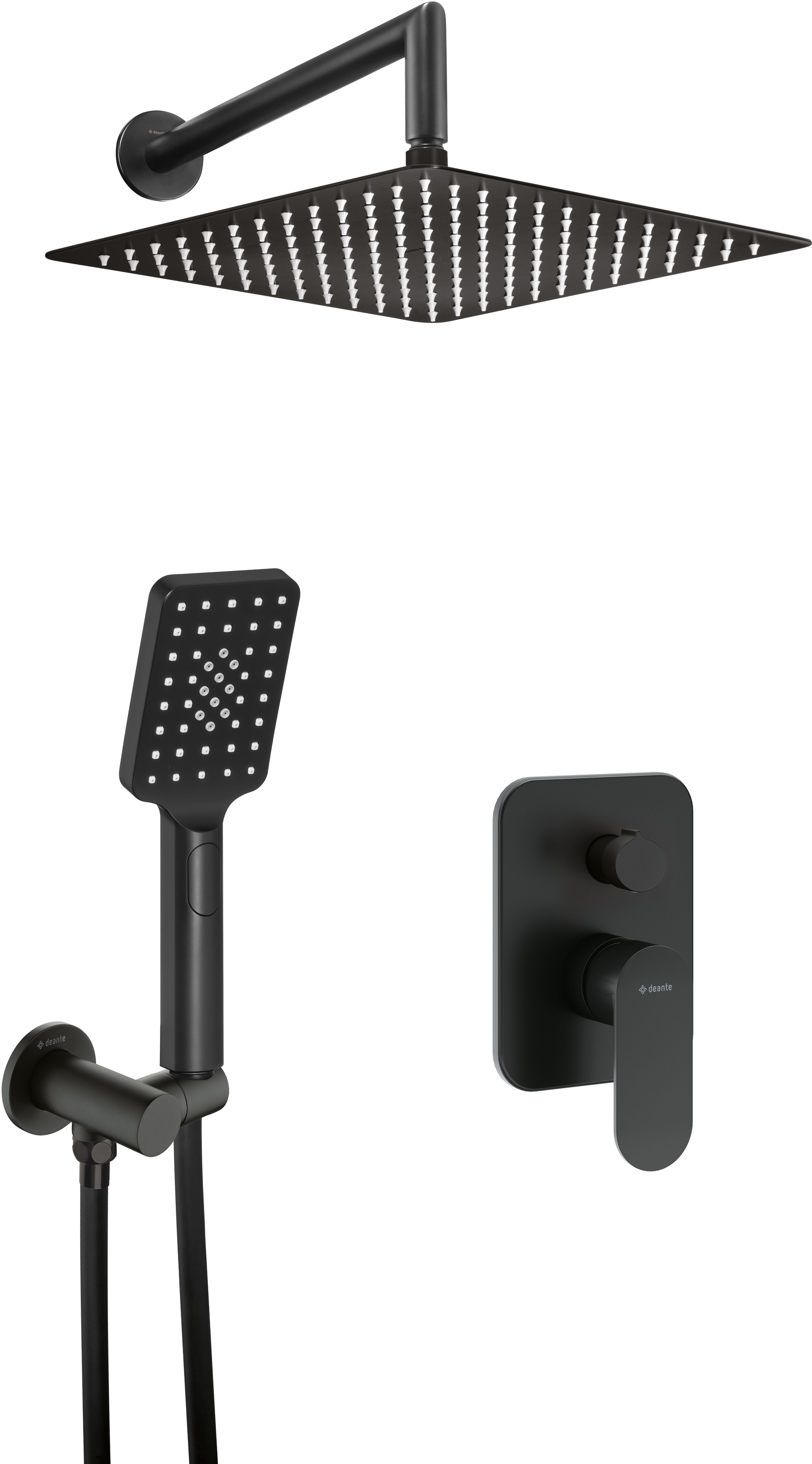 Deante Arnika ensemble de douche encastré oui noir NAC_N9LP