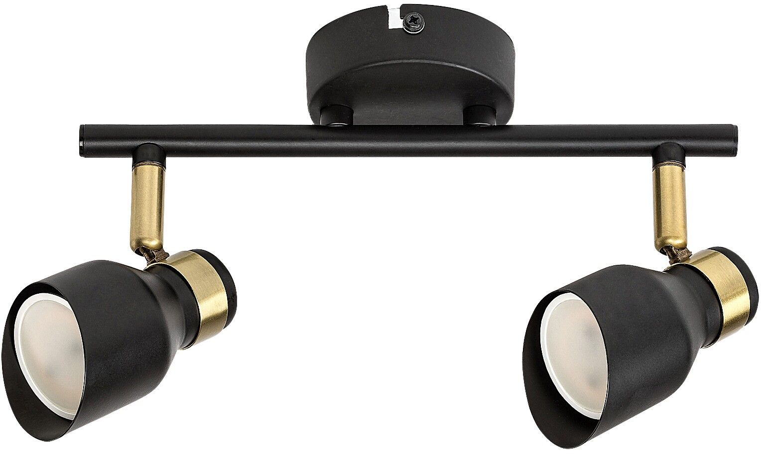 Rabalux Lilou plafonnier 2x25 W noir-doré 73048