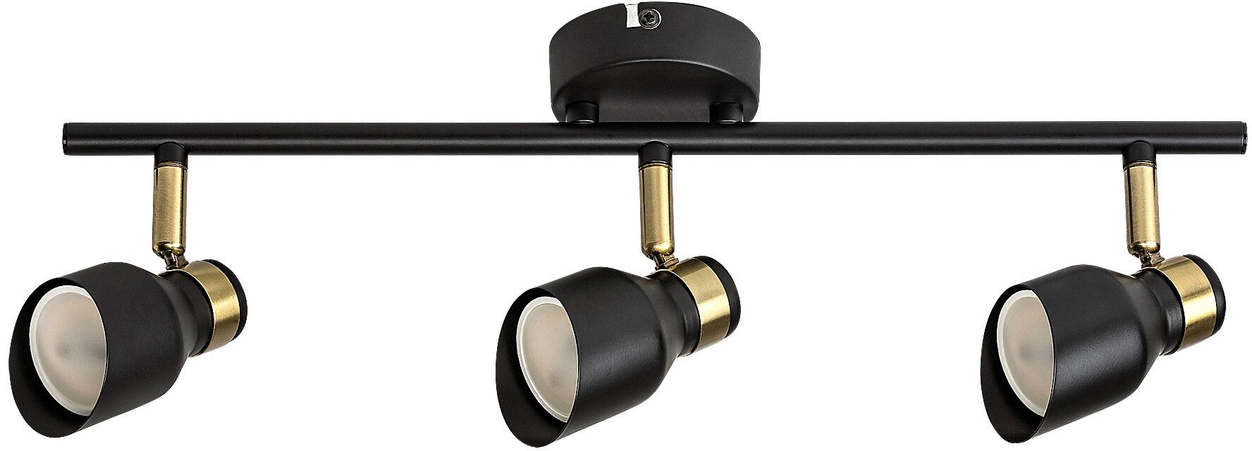Rabalux Lilou plafonnier 3x25 W noir-doré 73049