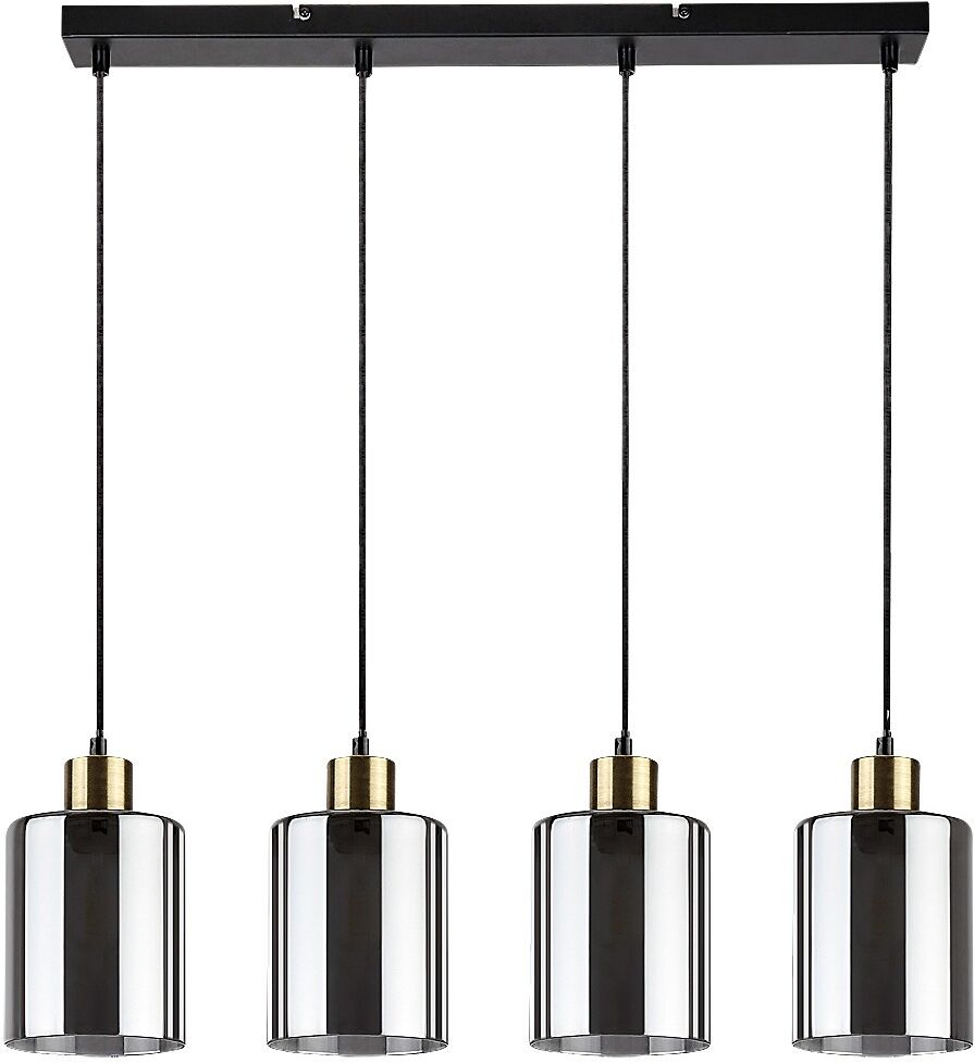 Rabalux Perez lampe suspendue 4x40 W noir-fumé 72247