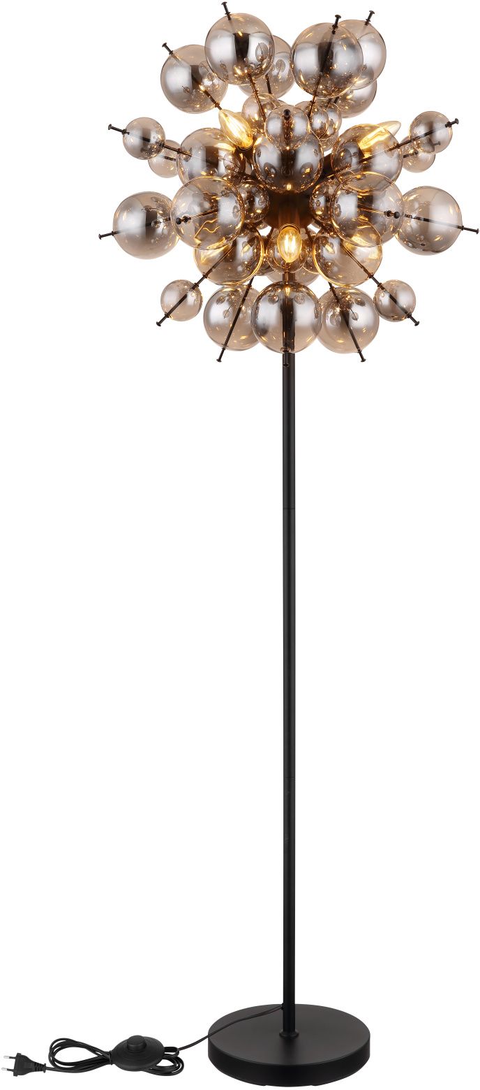 Globo Lighting Udo lampadaire 6x25 W noir-fumé 15633SS