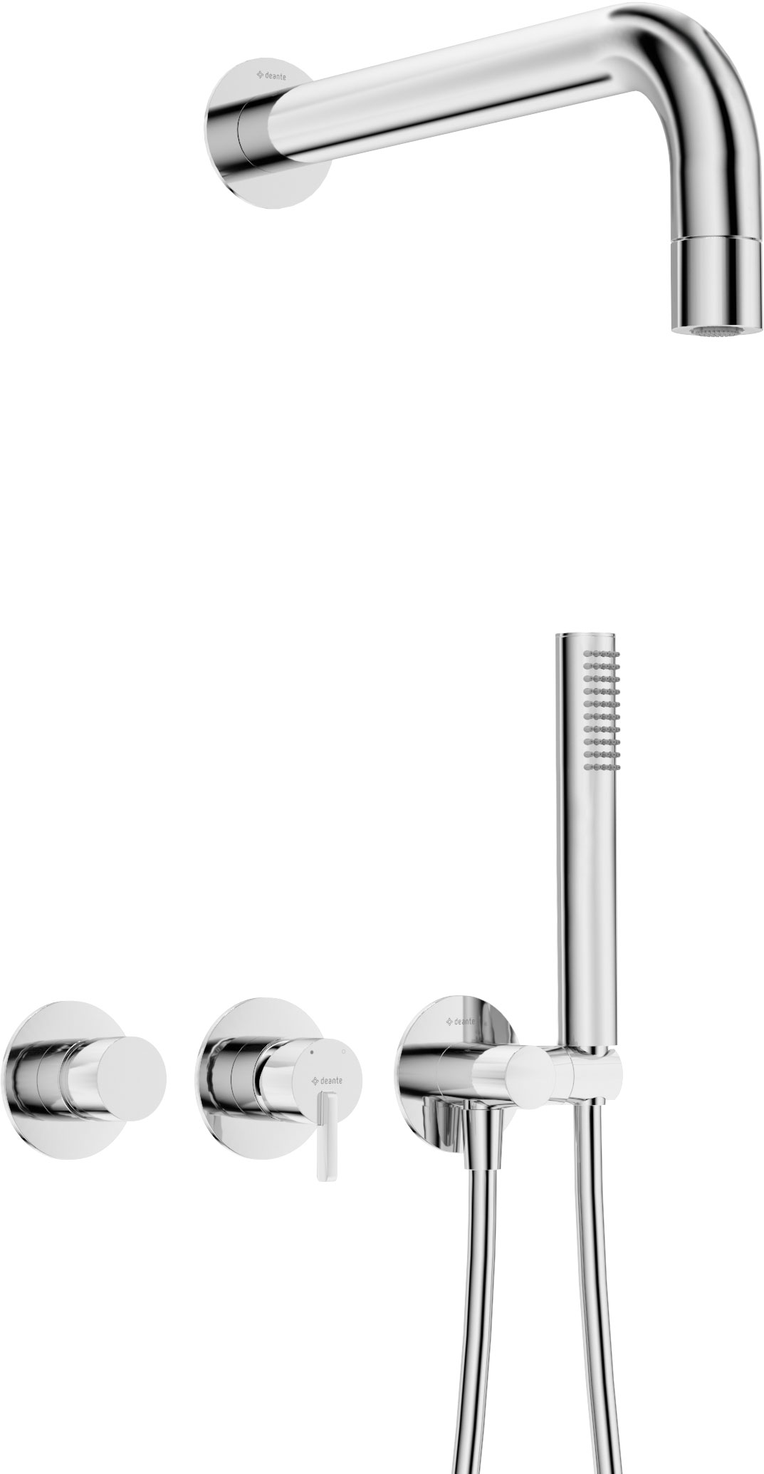 Deante Silia ensemble de douche encastré oui chrome NQS_00XK