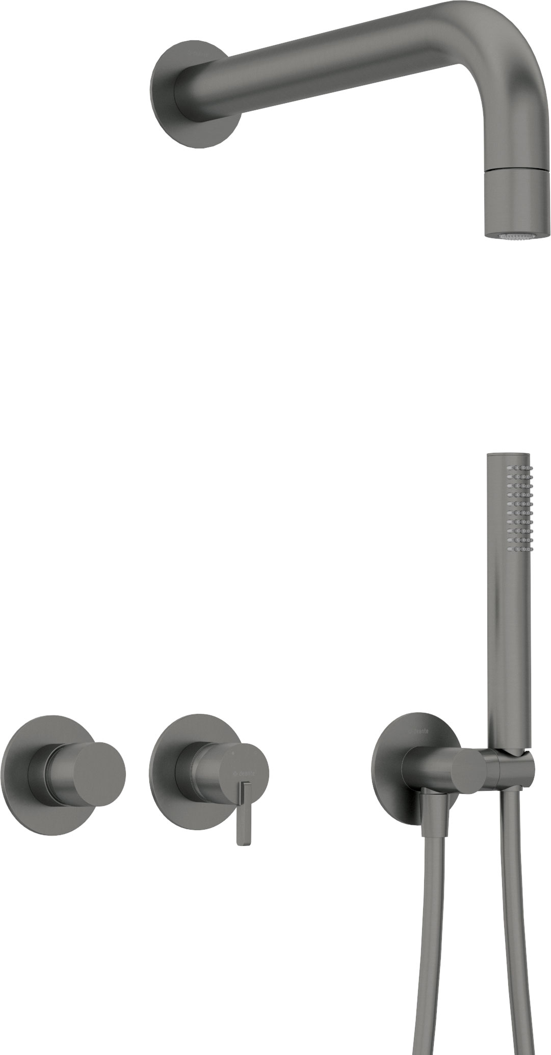 Deante Silia ensemble de douche encastré oui graphite NQS_D0XK