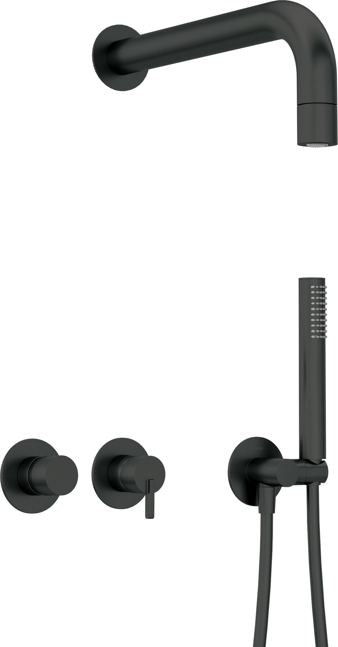 Deante Silia ensemble de douche encastré oui noir NQS_N0XK