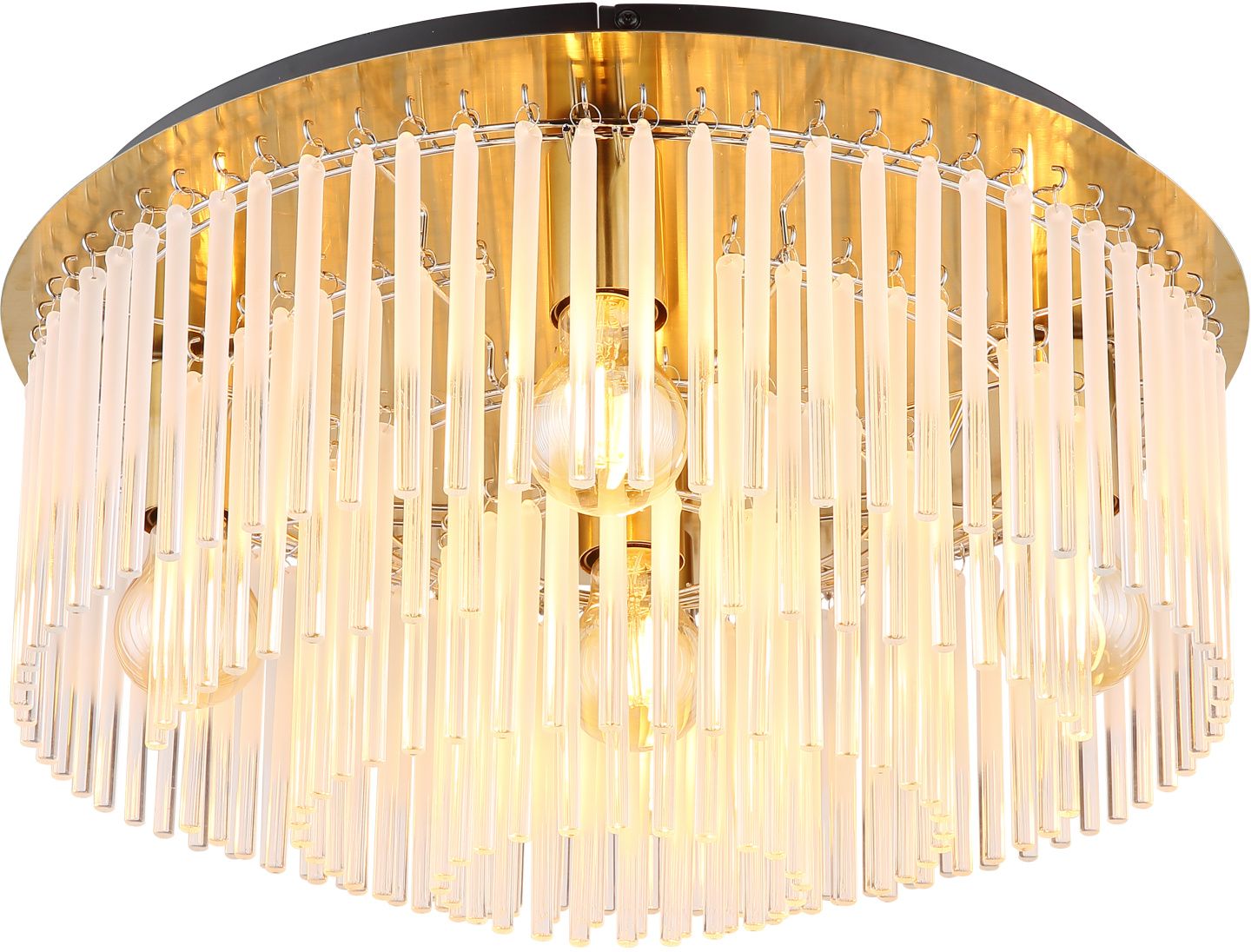 Globo Lighting Gorley plafonnier 5x60 W blanc-noir-doré 15698D1M