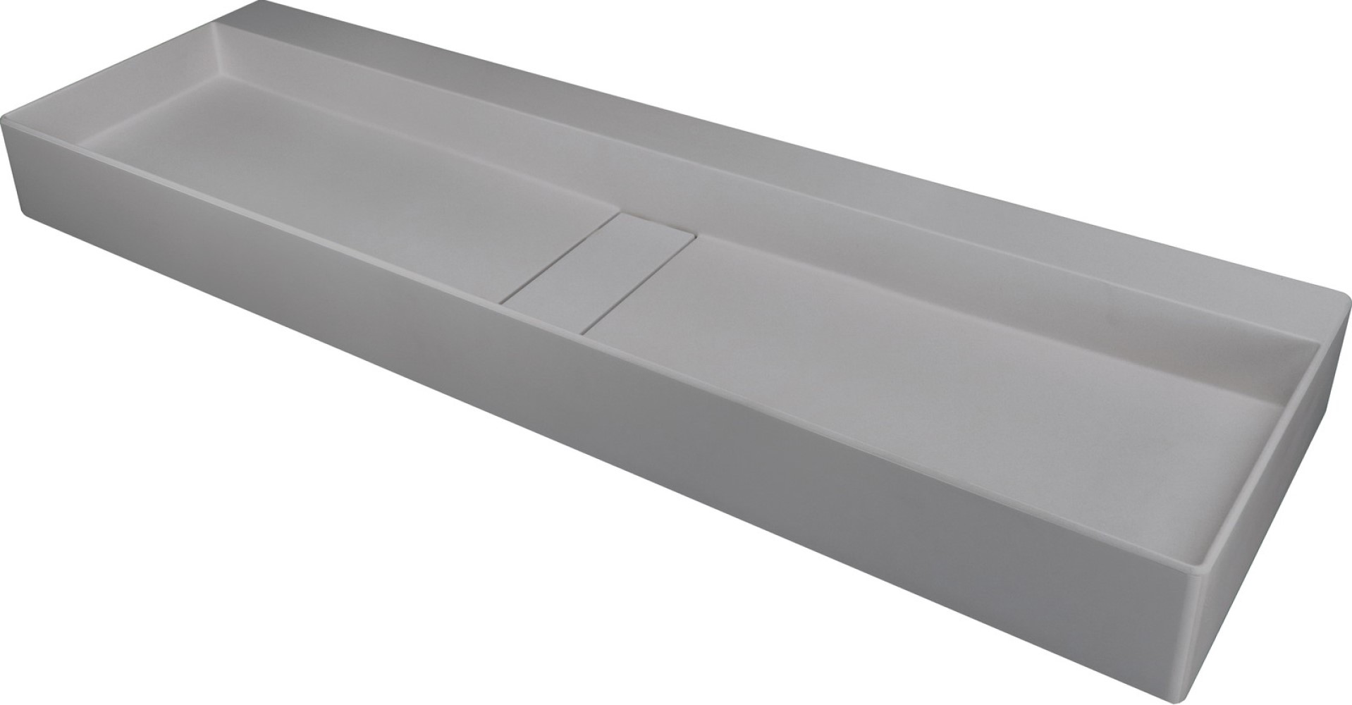 Deante Blur lavabo 120x40 cm rectangulaire à poser gris/pierre CQB_SU2S