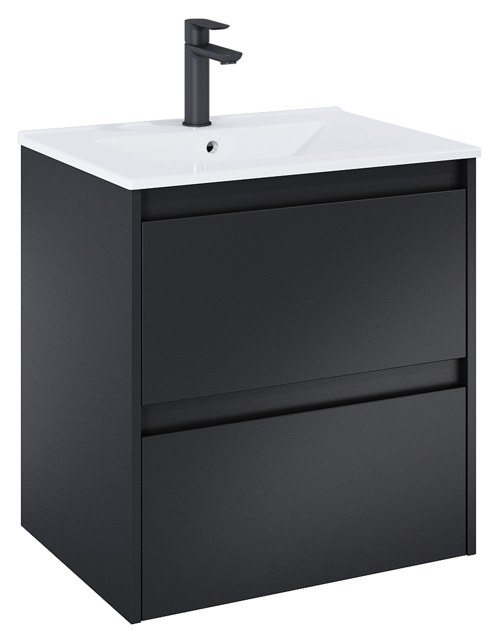 Roca Claudia armoire 60x45.6x63.5 cm sous-lavabo suspendu noir A857794532