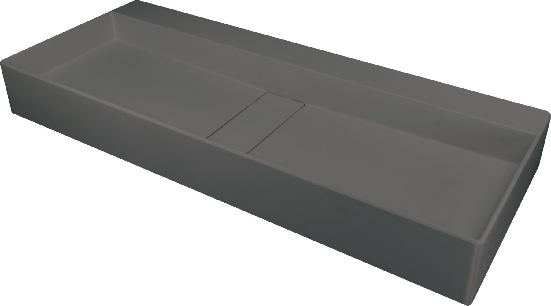 Deante Blur lavabo 80x40 cm rectangulaire à poser anthracite CQB_TU8S