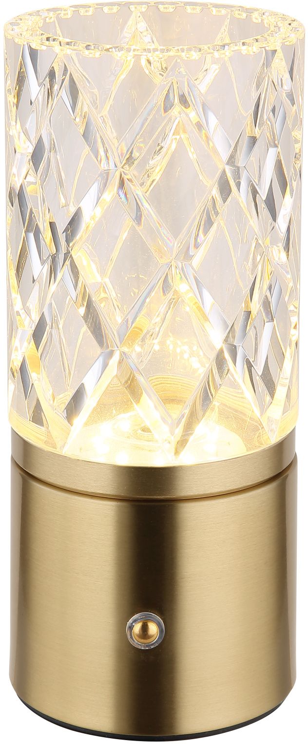 Globo Lighting Lunki lampe de table 1x2.5 W transparent-laiton 21010M