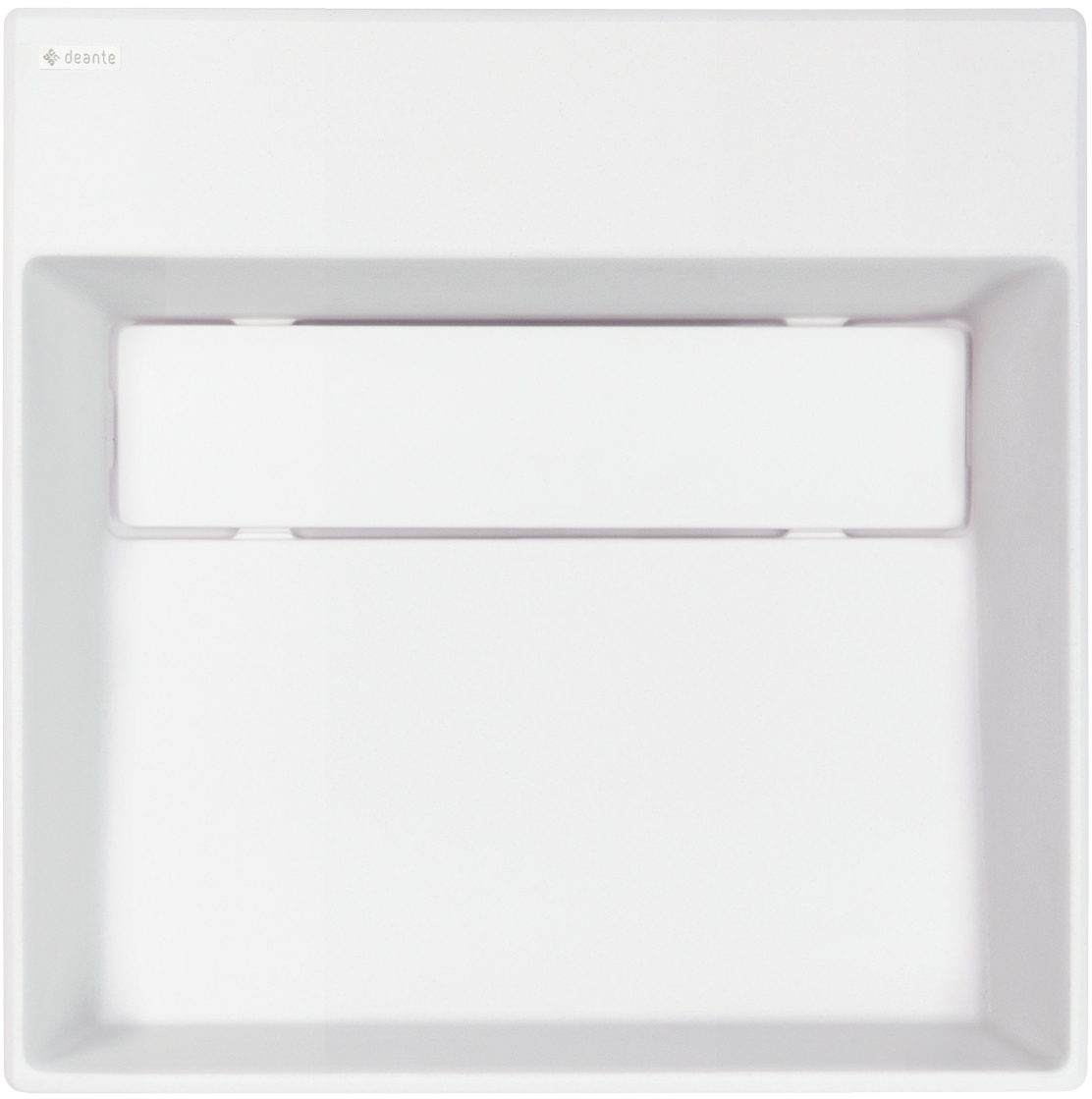 Deante Correo lavabo 40x40 cm carrée à poser blanc mat CQR_AU4M