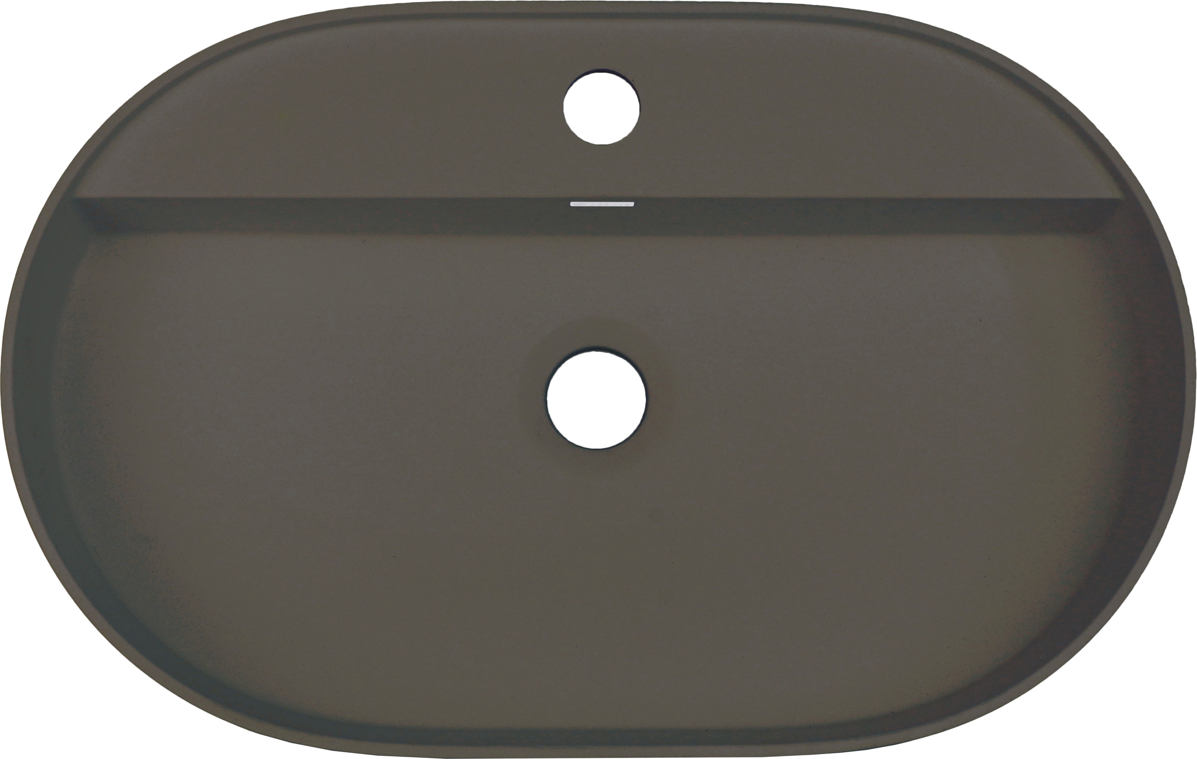 Deante Silia lavabo 55x35 cm ovale à poser anthracite mat CQS_TU6B