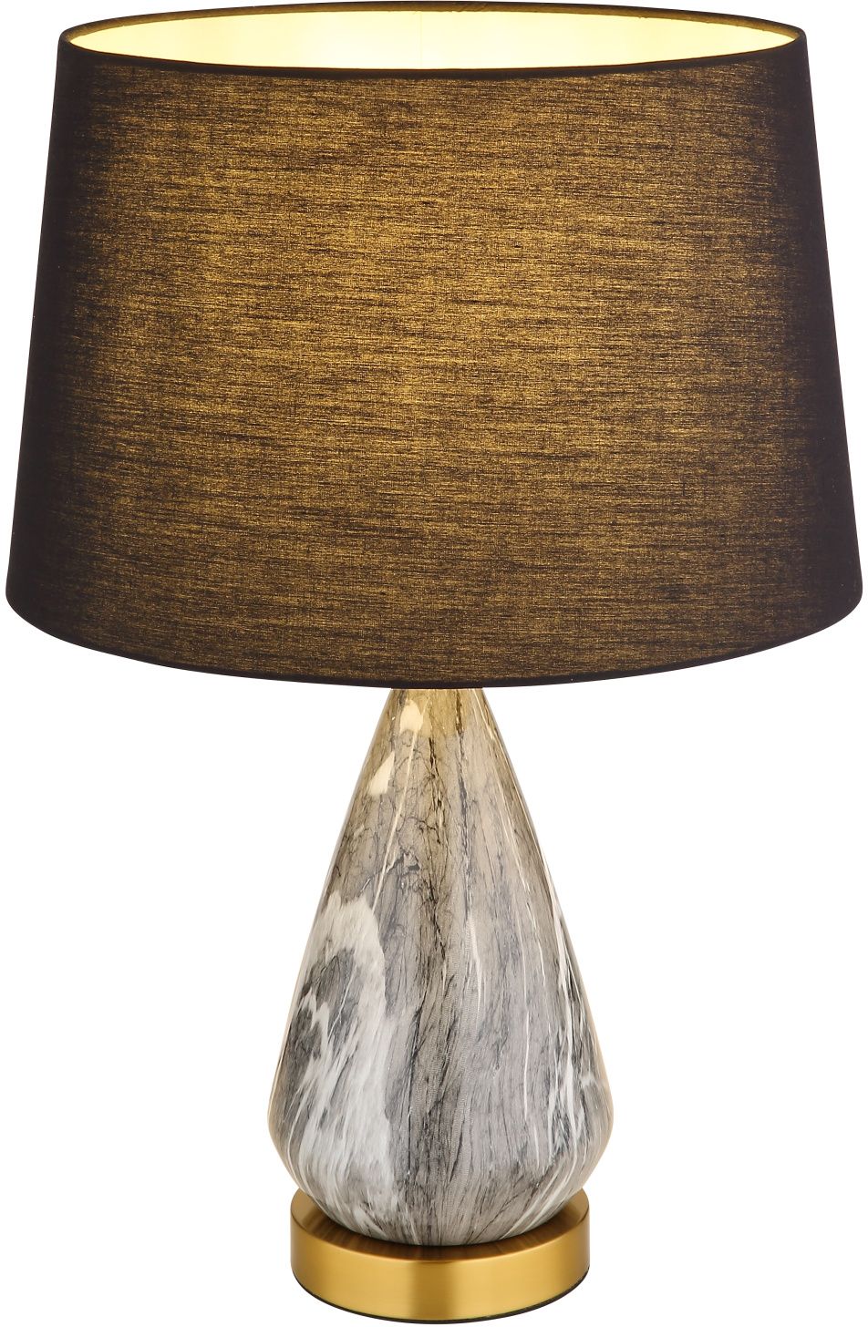Globo Lighting Kisa lampe de table 1x40 W noir-laiton-gris 24147B