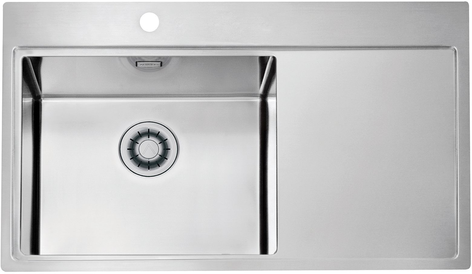 Alveus Pure évier en acier inoxydable 86x52.5 cm acier 1149517