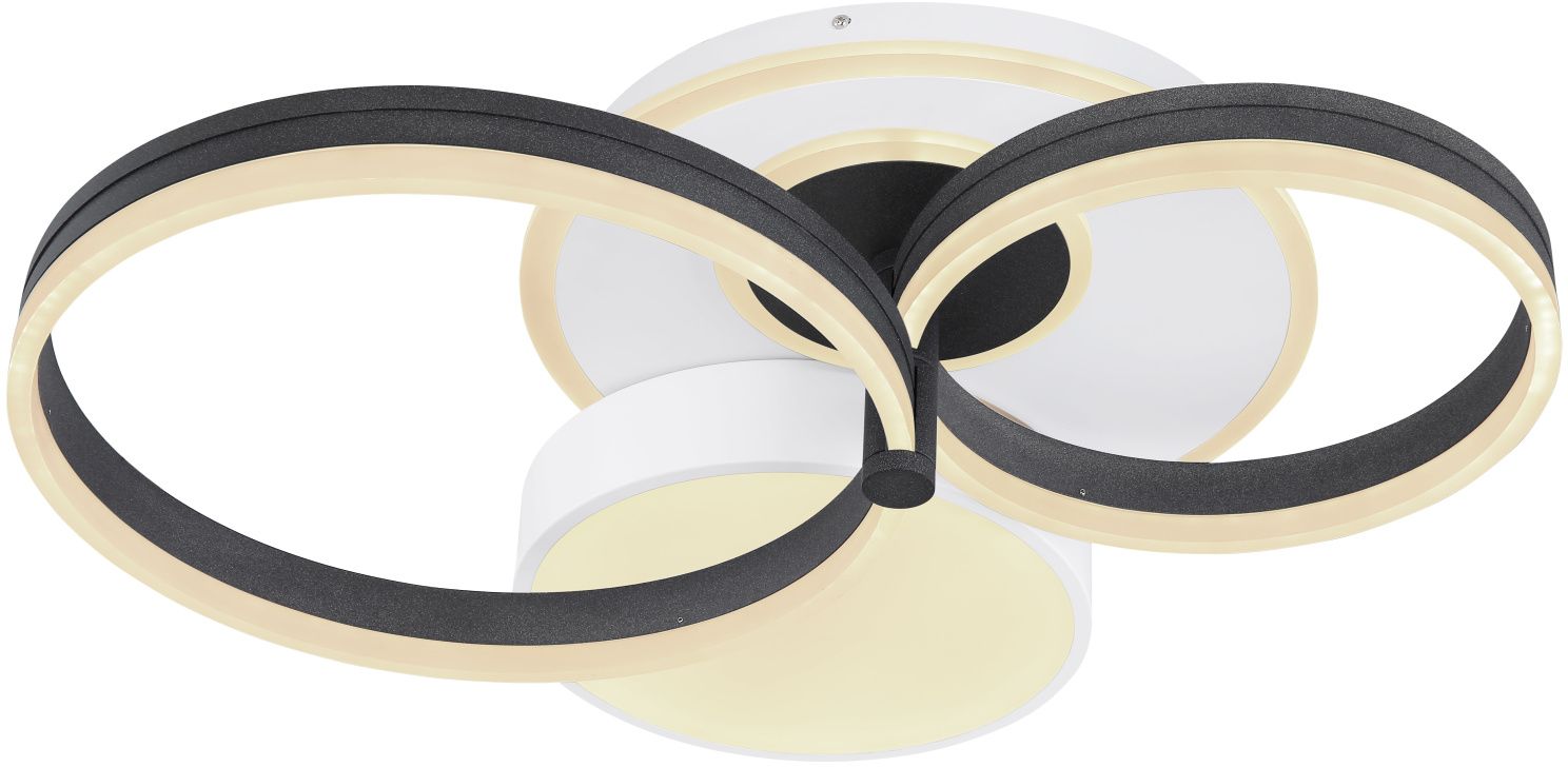 Globo Lighting Jack plafonnier 1x48 W blanc-noir 48448-48SH