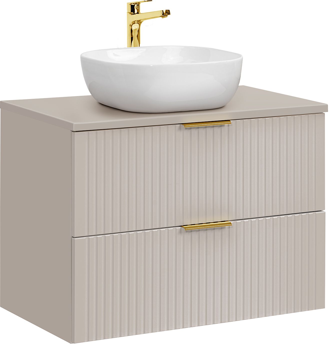 Set armoire Comad Adel Cashmere ADEL CASHMERE 82-80-2S, lavabo Comad Smile UM-6252SMILE40DP, ADEL CASHMERE 89-80