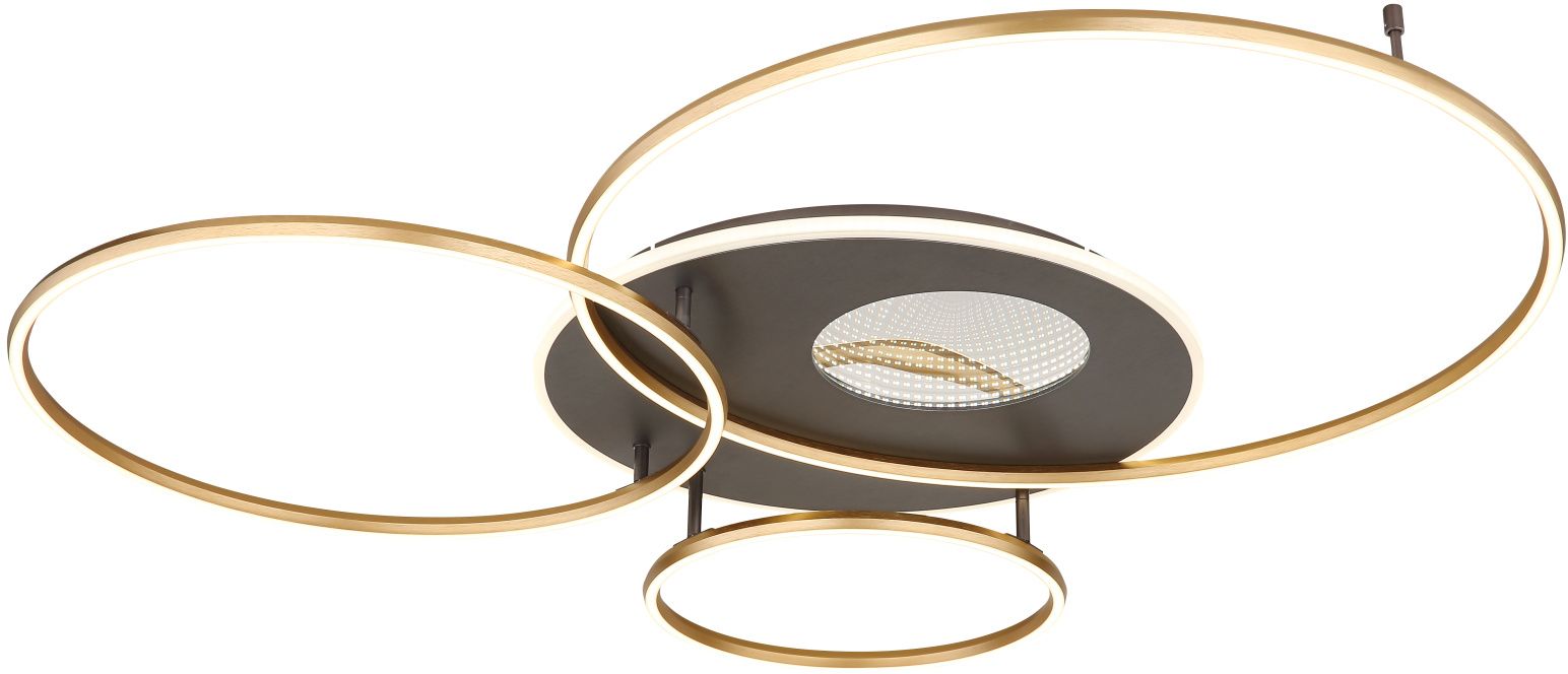 Globo Lighting Invertina plafonnier 1x70 W blanc-doré-anthracite 48466-70