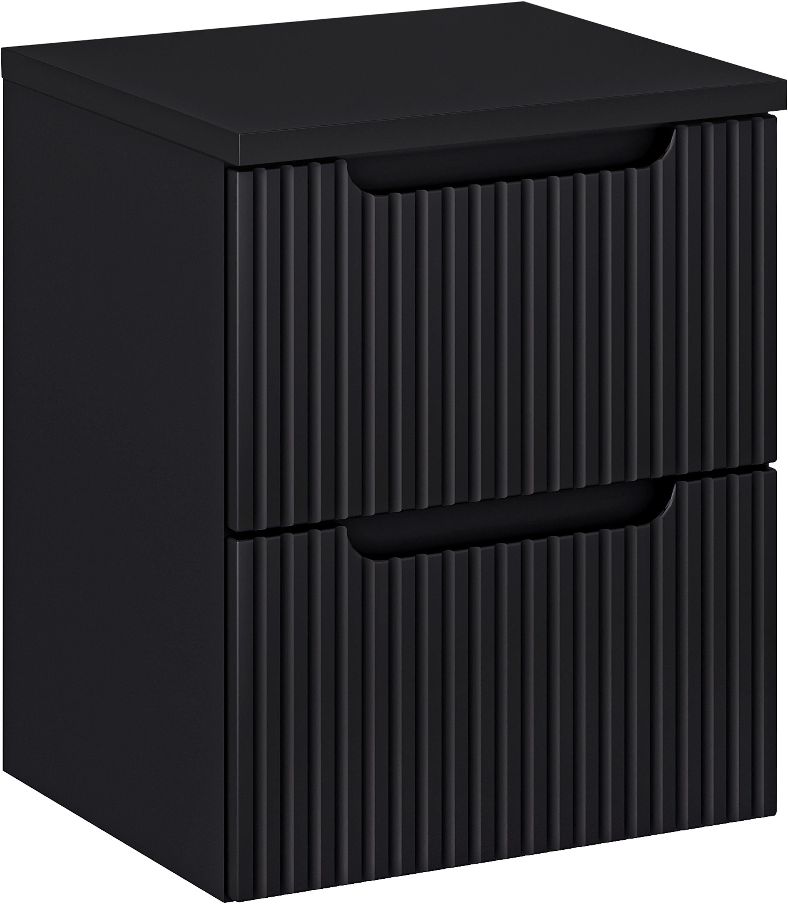 Set armoire Comad Nova Black NOVA BLACK D2 82-50-2S, plan de travail Comad Nova Black NOVA BLACK B 89-50