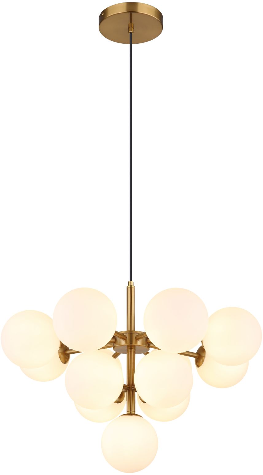 Globo Lighting Grappy lampe suspendue x5 W blanc-doré 56143-13G