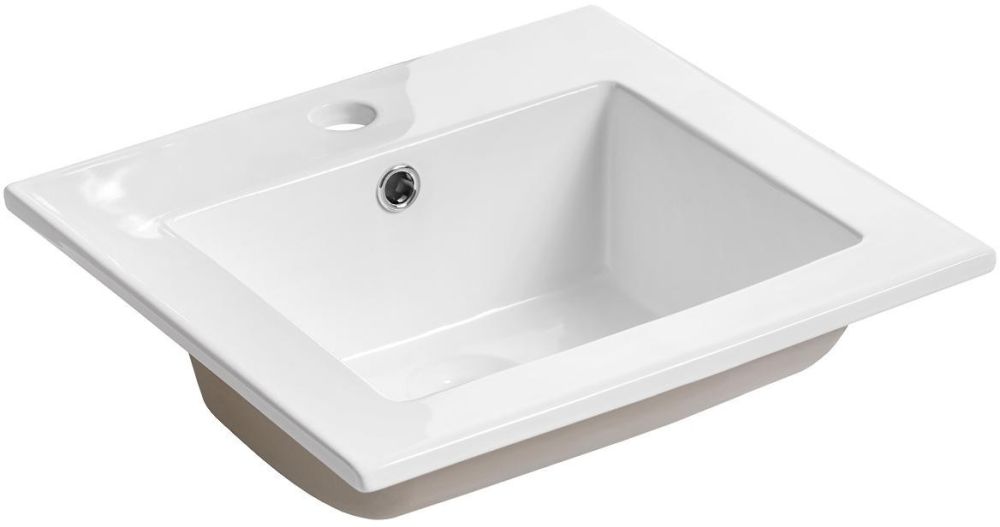 Comad lavabo 42x42 cm carrée de meuble blanc UM-CFP 9048B/8023