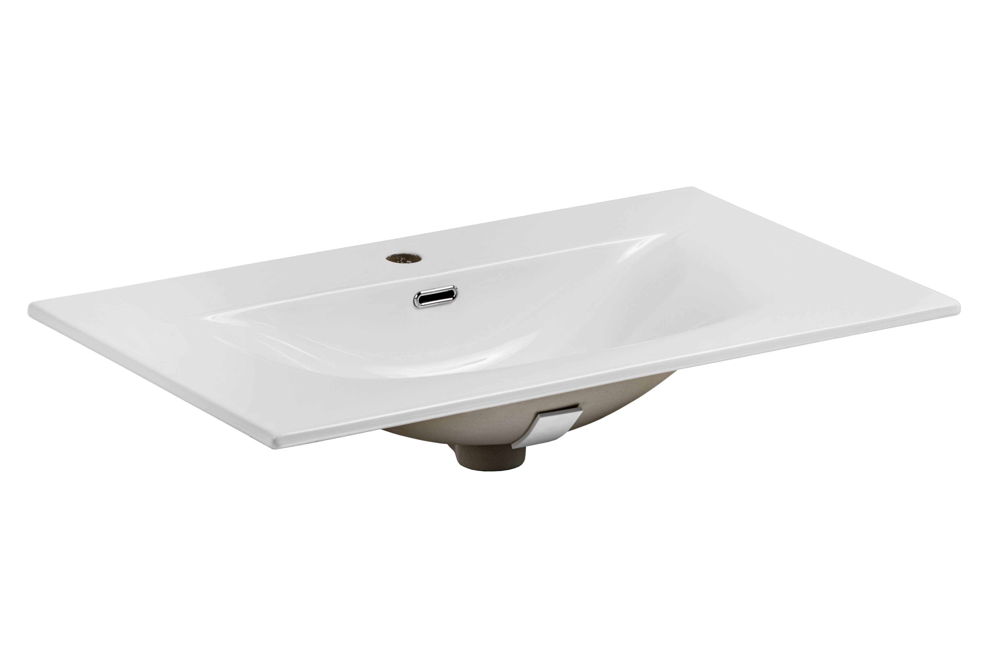 Comad Sky lavabo 80x46 cm rectangulaire encastrée blanc SKY 80-8099