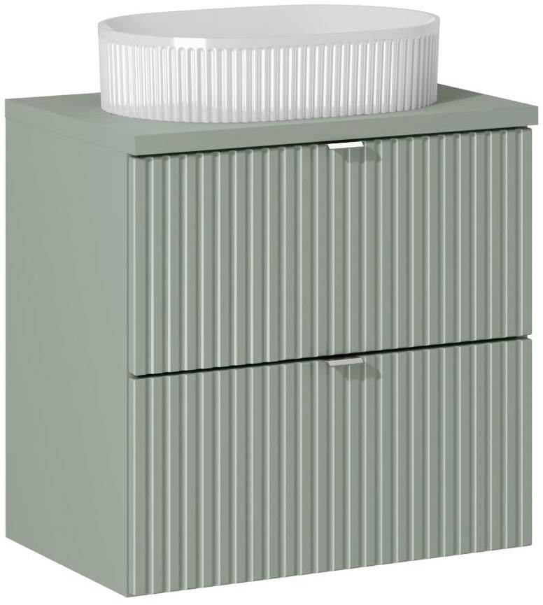 Set armoire Comad Line Reed Green LINE REED GREEN D 82-60-2S, lavabo Comad Beyond BEYOND 5 WHITE ( E-6564 ), LINE REED GREEN B 89-60