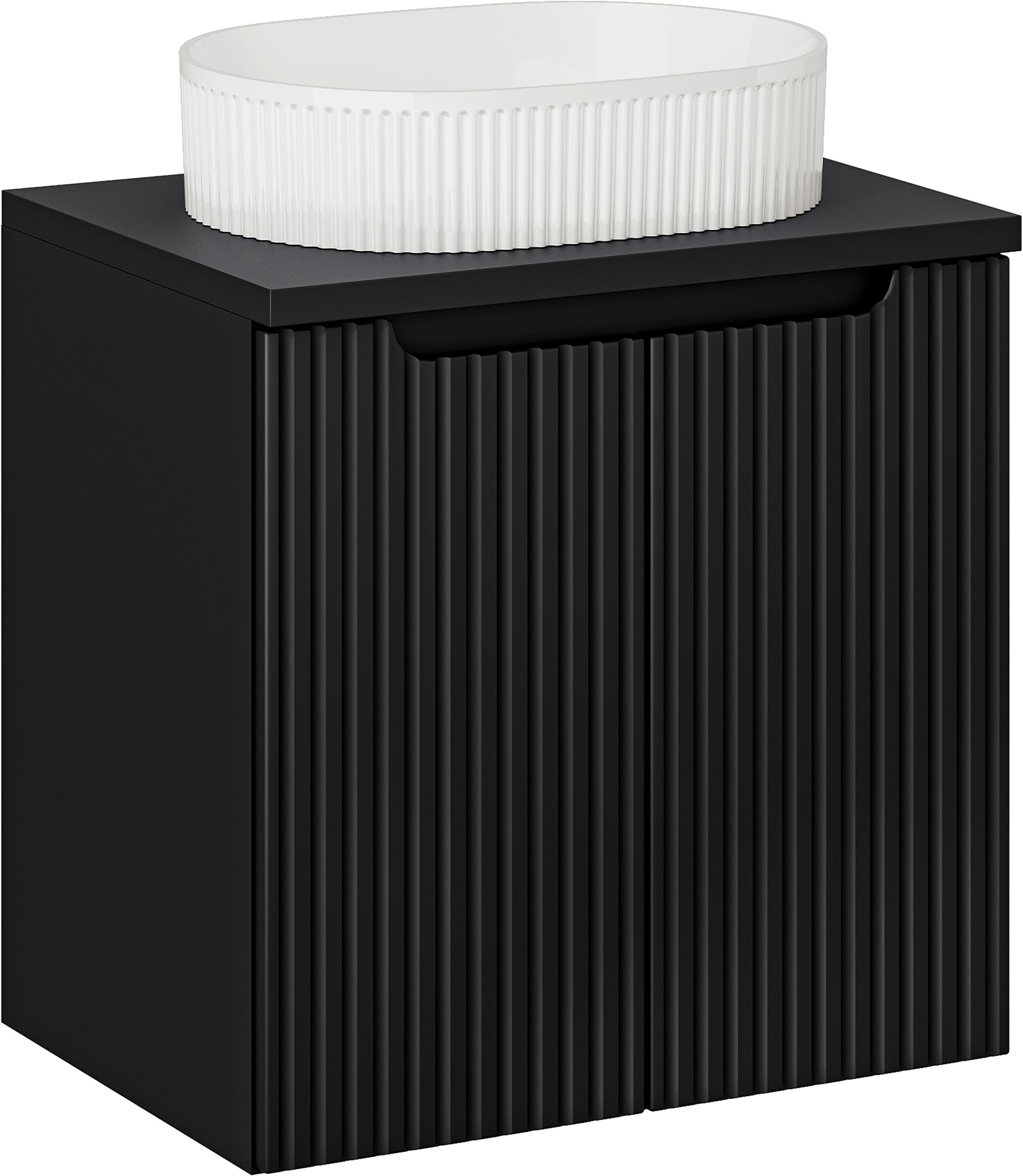 Set armoire Comad Nova Black NOVA BLACK D2 82-60-2D, lavabo Comad Beyond BEYOND 5 WHITE ( E-6564 ), NOVA BLACK B 89-60