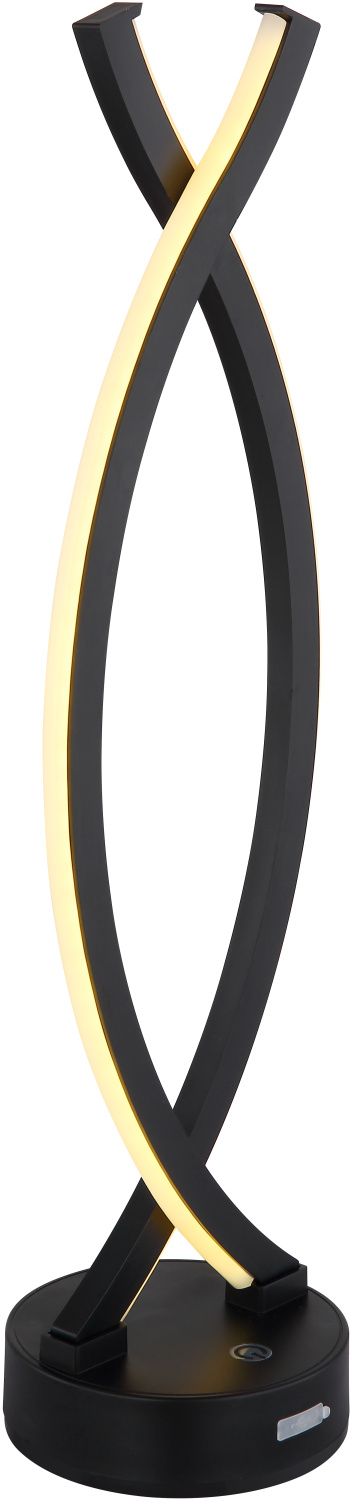 Globo Lighting Hela lampe de table 1x1 W blanc-noir 58457S