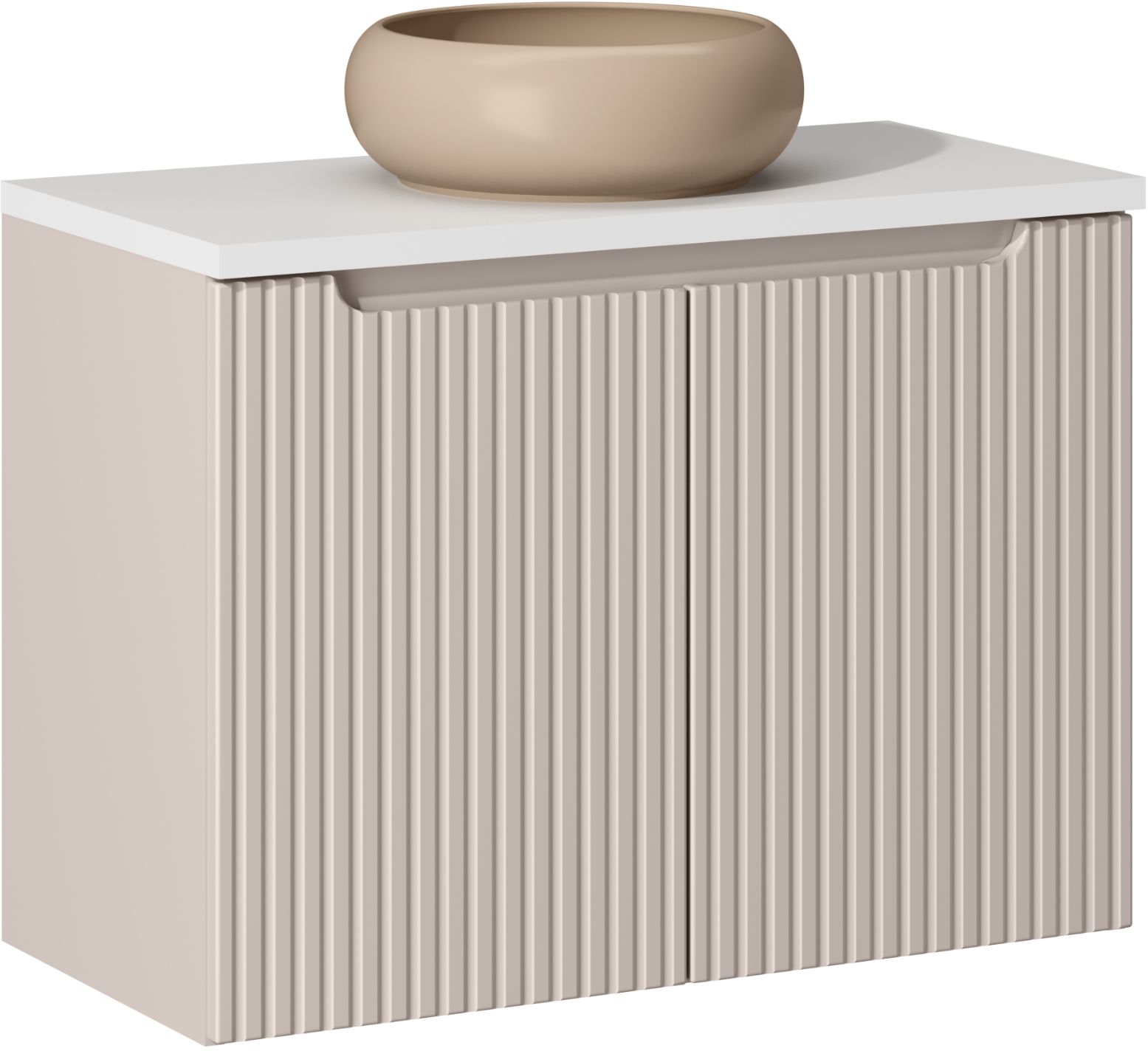 Set armoire Comad Nova Cashmere NOVA CASHMERE 82-80-2D, lavabo Comad Wiki UN-WIKI-MC, NOVA WHITE 89-80