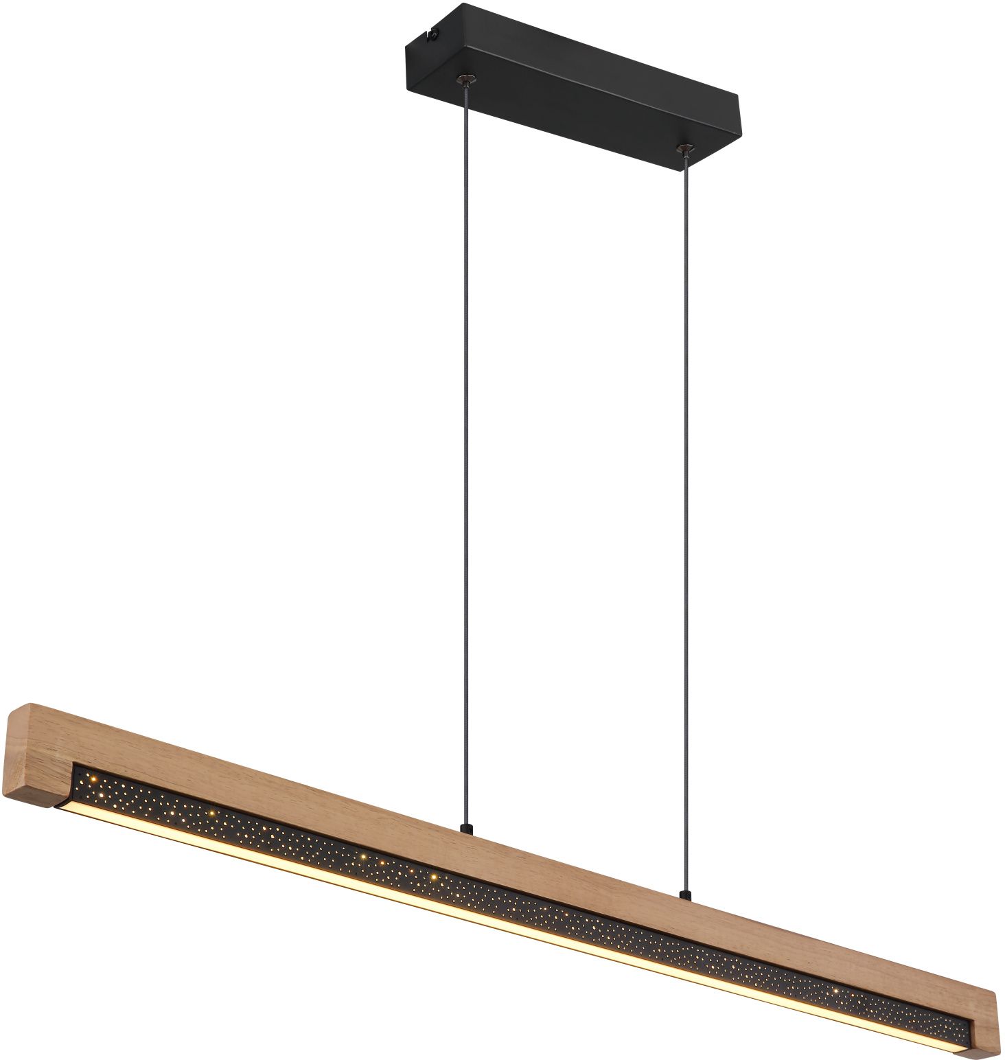 Globo Lighting Starla lampe suspendue 1x24 W noir-bois 67849H