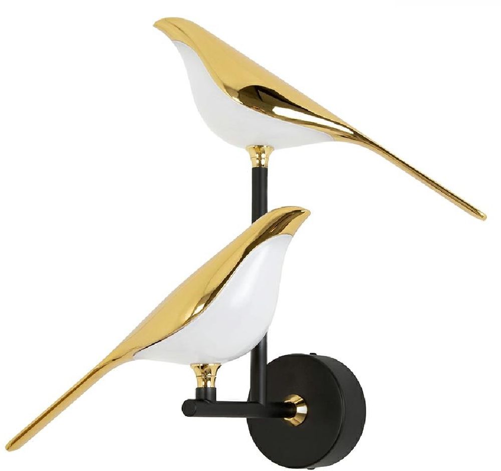 Moosee Bird Twin applique murale 2x14 W doré MSE1501100458