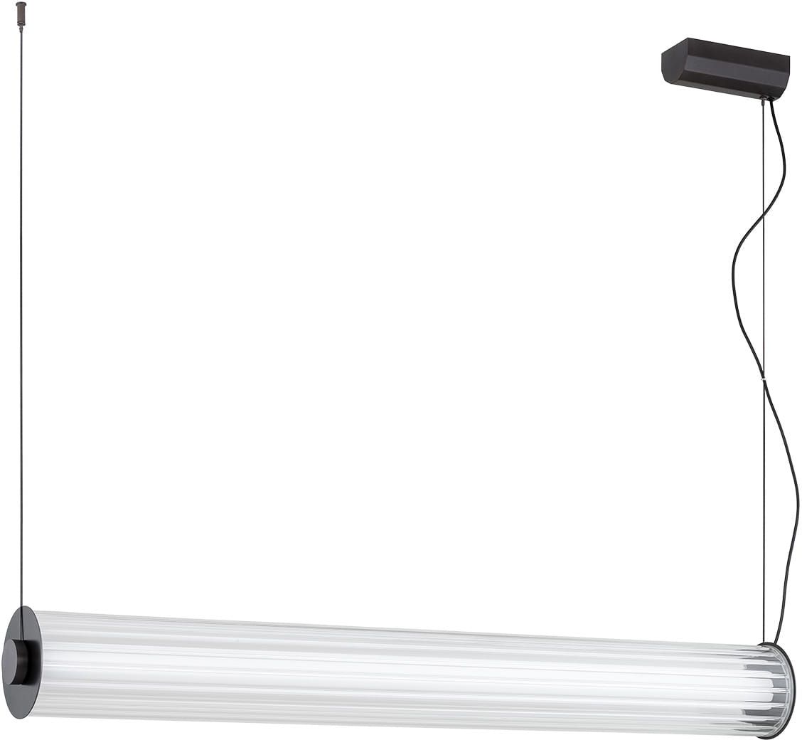 Argon Hampton lampe suspendue 1x90 W transparent-titane 8625