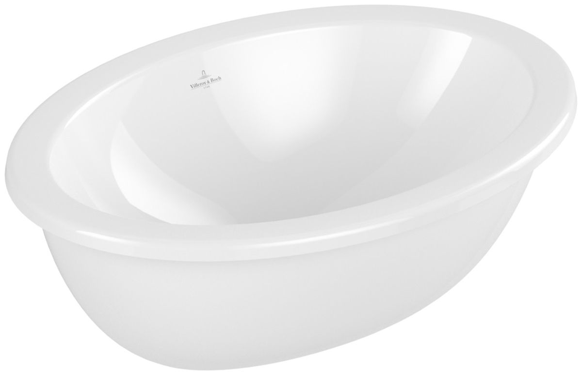 Villeroy & Boch Loop & Friends lavabo 48.5x32.5 cm ovale sous plan blanc 4A5400R1