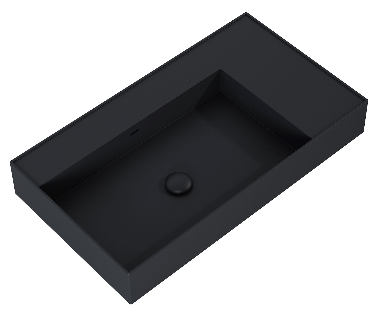 Elita Level lavabo 80.5x45.5 cm rectangulaire classique noir RE041461177160