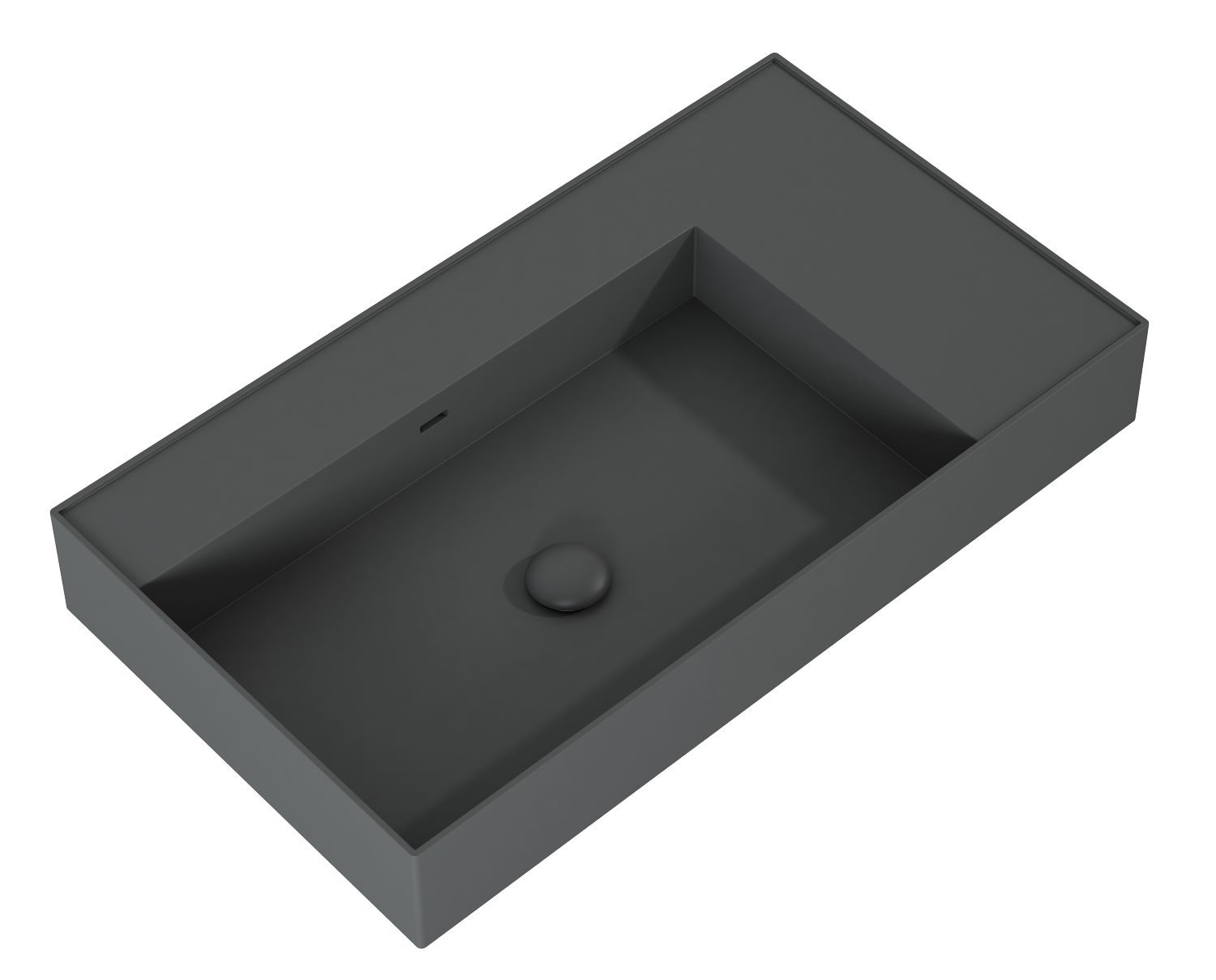 Elita Level lavabo 80.5x45.5 cm rectangulaire classique anthracite RE041461176010