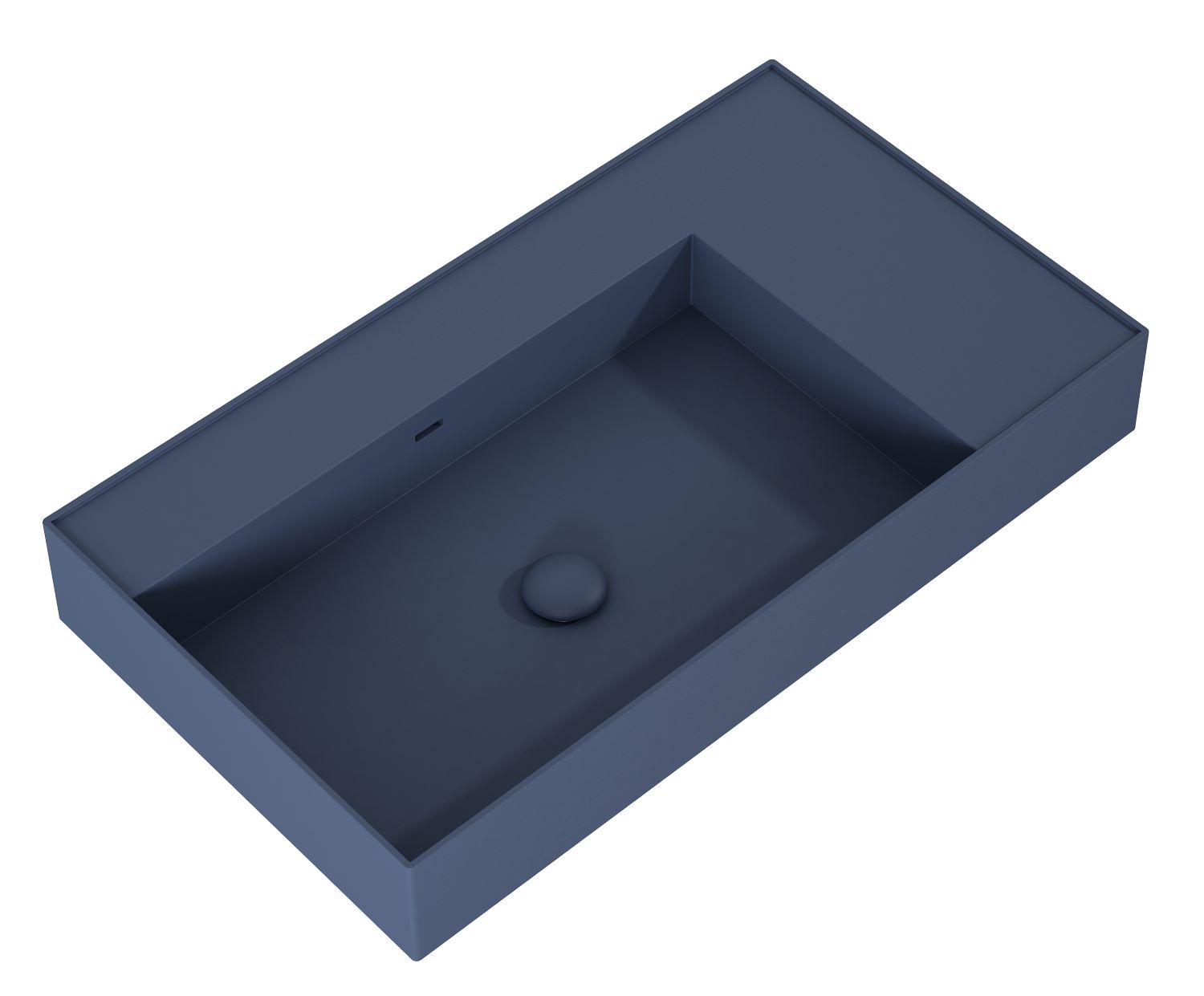 Elita Level lavabo 80.5x45.5 cm rectangulaire classique bleu mat RE041461177030