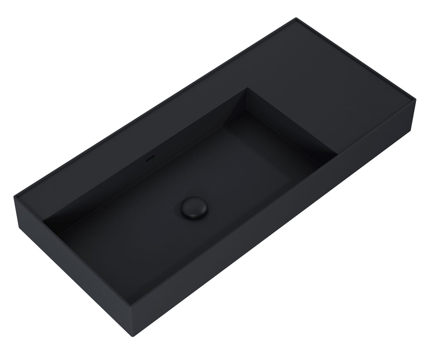 Elita Level lavabo 100.5x45.5 cm rectangulaire classique noir RE041461187160