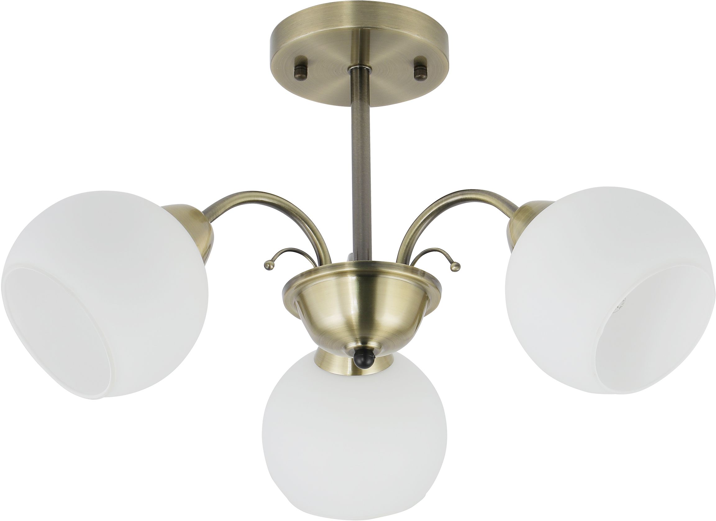 Candellux Nestor plafonnier 3x40 W blanc-patine 33-34939