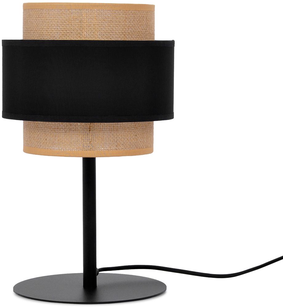Kaja Gato lampe de table 1x40 W noir-beige K-5236