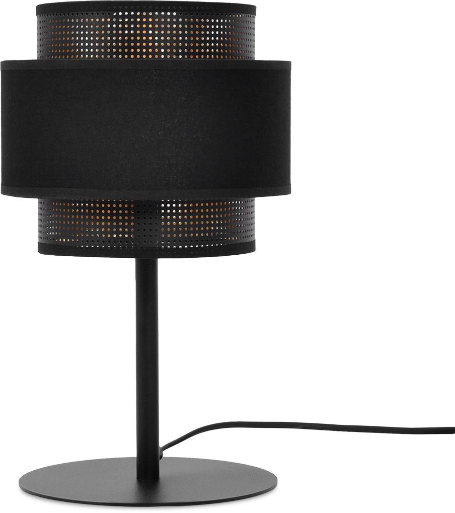Kaja Amos lampe de table 1x40 W noir-doré K-5286
