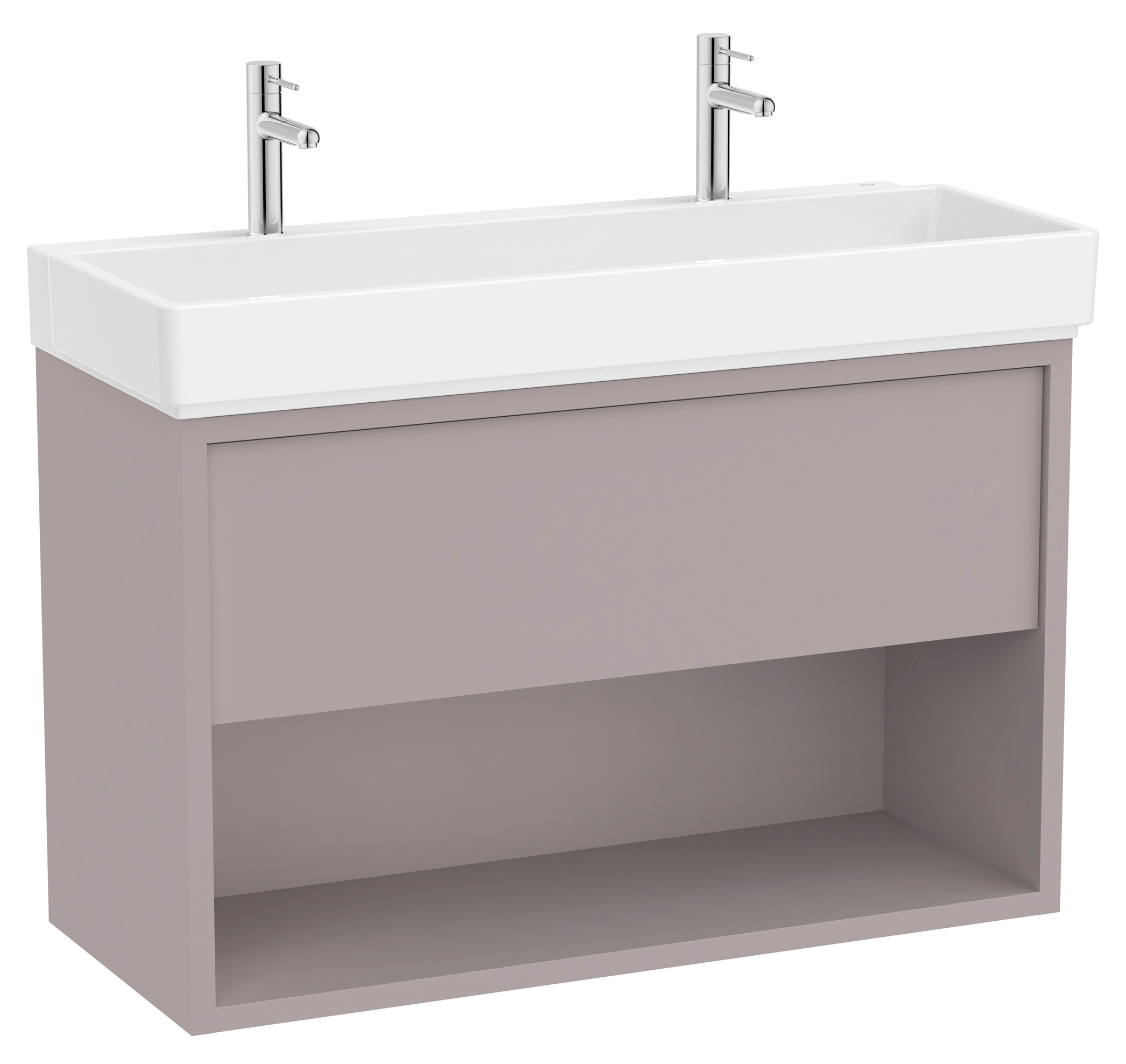 Roca Tura lavabo avec meuble 100 cm grise A852038559