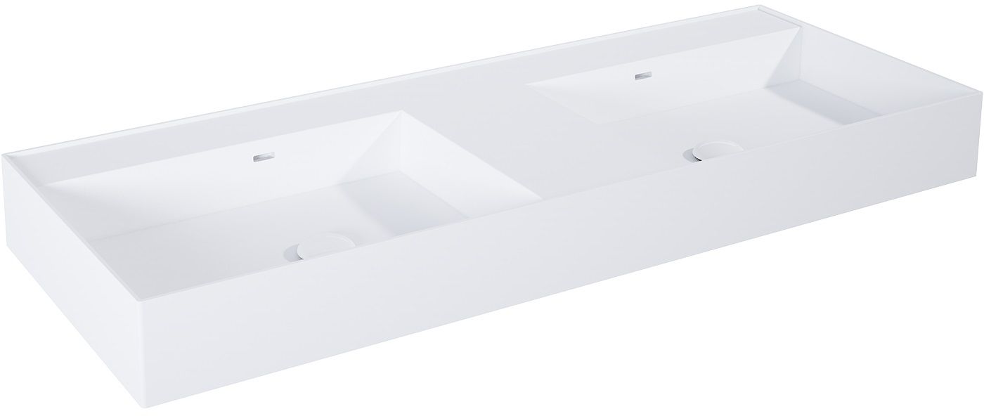 Elita Level lavabo 120.5x45.5 cm rectangulaire classique-double blanc RE041461205290