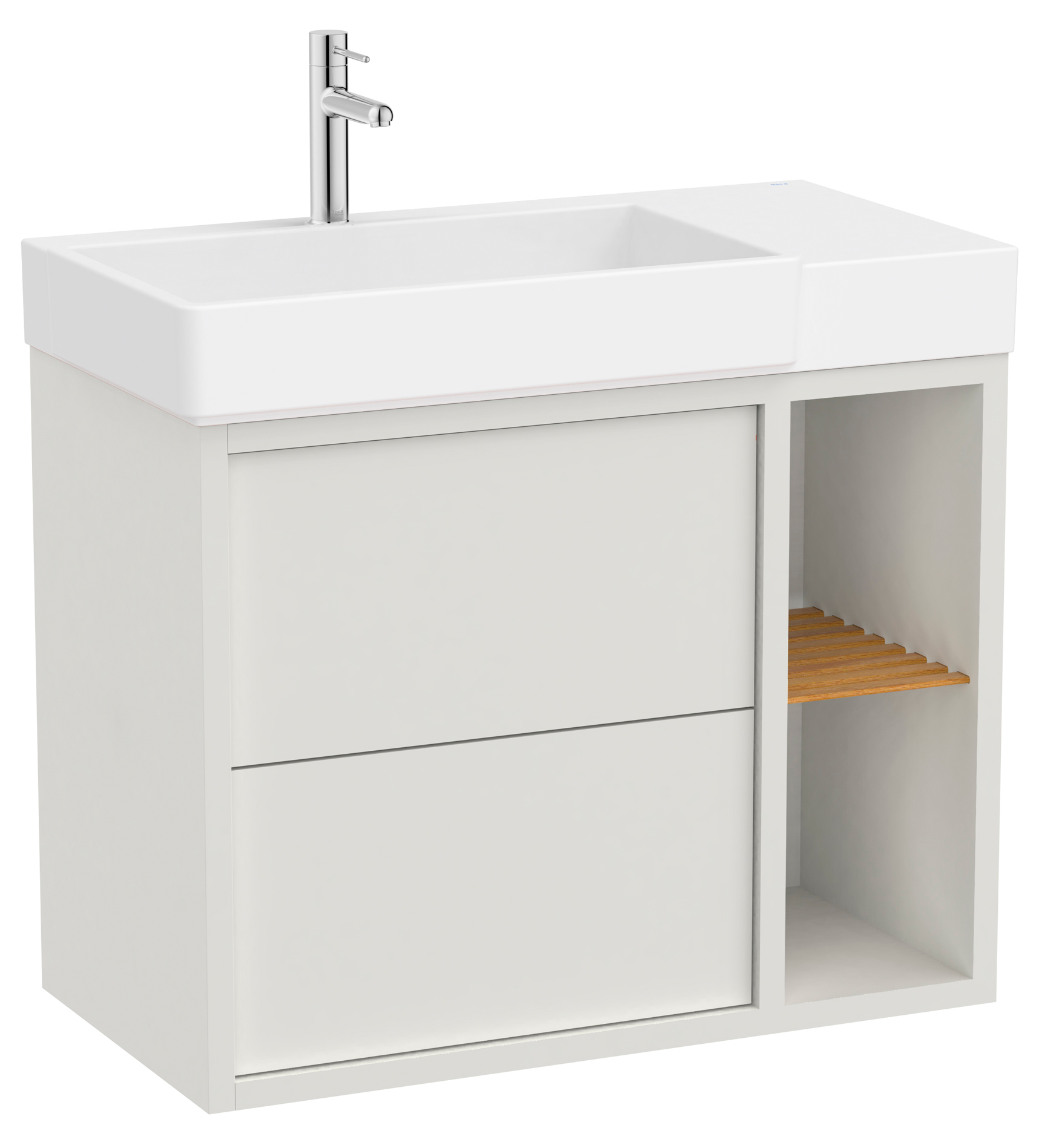 Roca Tura lavabo avec meuble 80 cm blanche A852028558